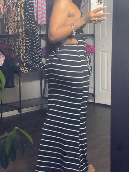 Bon Voyage Strappy Contrast Dress